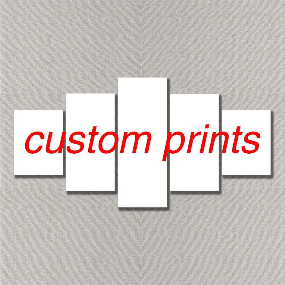 

Custom Canvas Prints Modern Home Decoration Painting Art Panel Frame 5 Piece Modular Wall Pictures for Living Room Wholesale L2