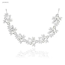 JAVRICK головной убор невесты аксессуары для волос свадебные женские жемчужные ободки с листьями свадебные диадемы ювелирные изделия из сплава