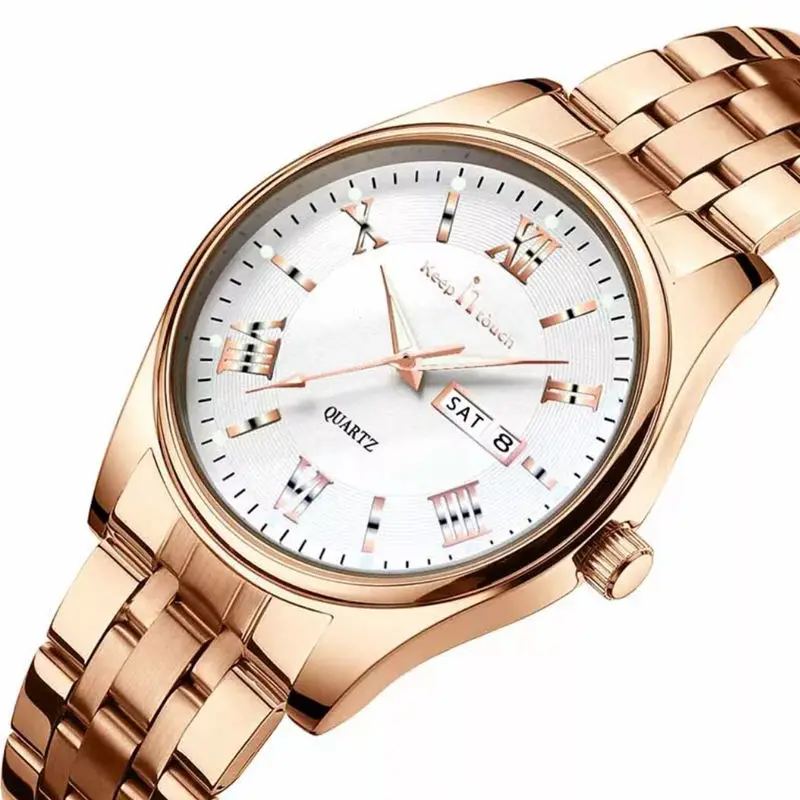 

Fashion Simple Business Quartz Men's Watch Stainless Steel Luminous Waterproof Men Calendar Watch Male Clock Relogio Masculino