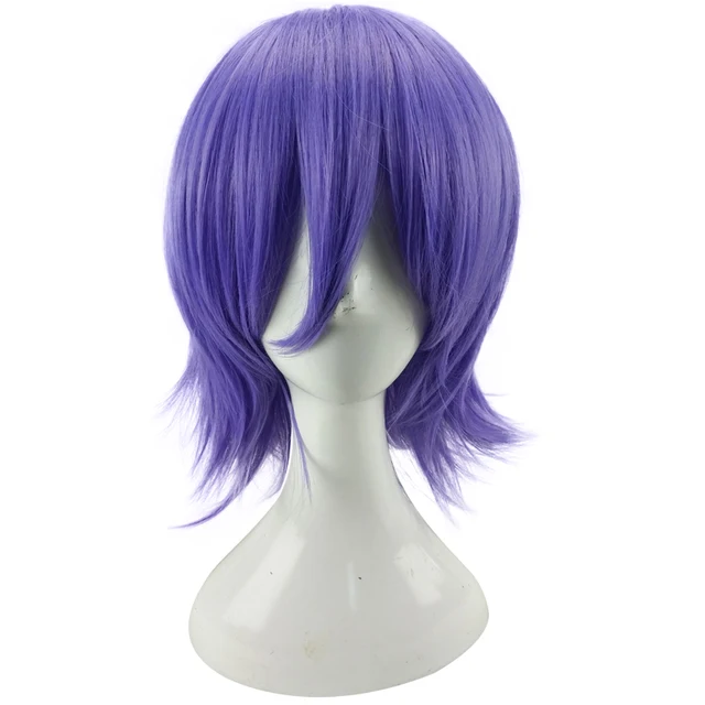Hairjoy Peluca De Cosplay Para Hombre Y Mujer Peluca De Pelo Sintetico De Capas Corto Rizado Purpura Con Flequillo 10 Colores Disponibles Envio Gratis Wigs Free Shipping Wig Shortwigs With Bangs Aliexpress
