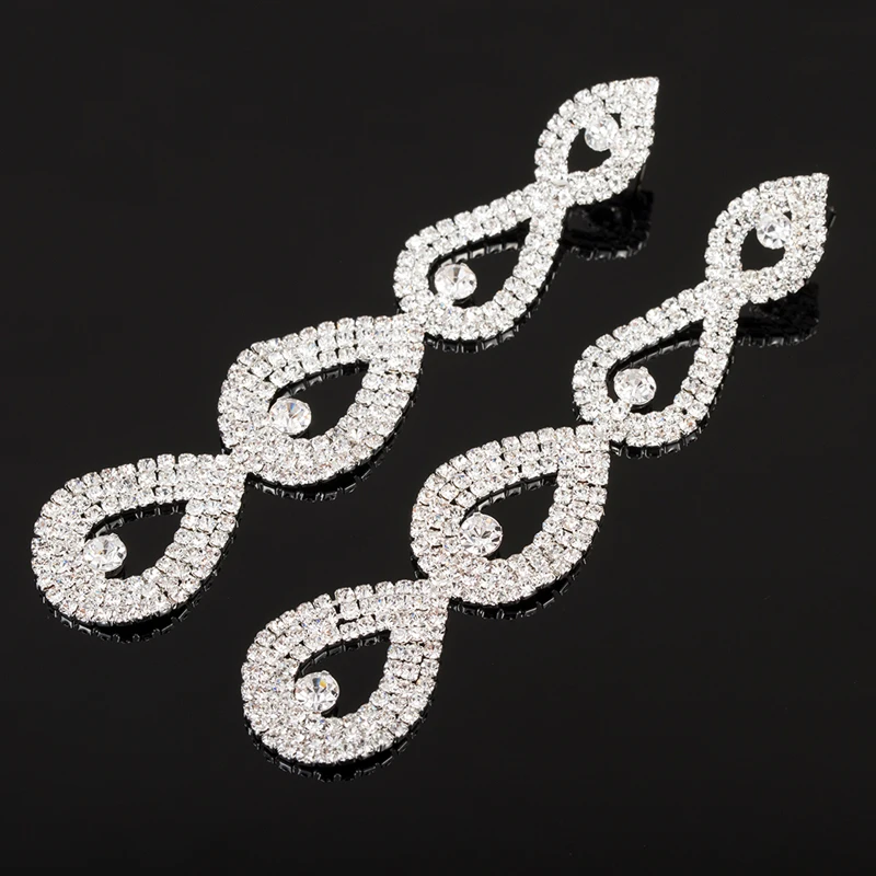 YFJEWE New Design Christmas gifts Fashion luxury crystal drop earrings for women jewelry rhinestone women long earring #E430