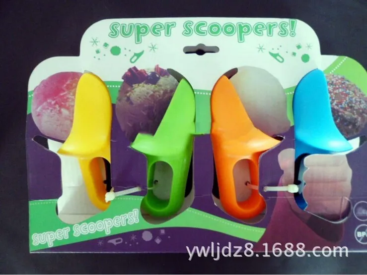 4 различных цвета/набор чашки для мороженого Супер Scoopers
