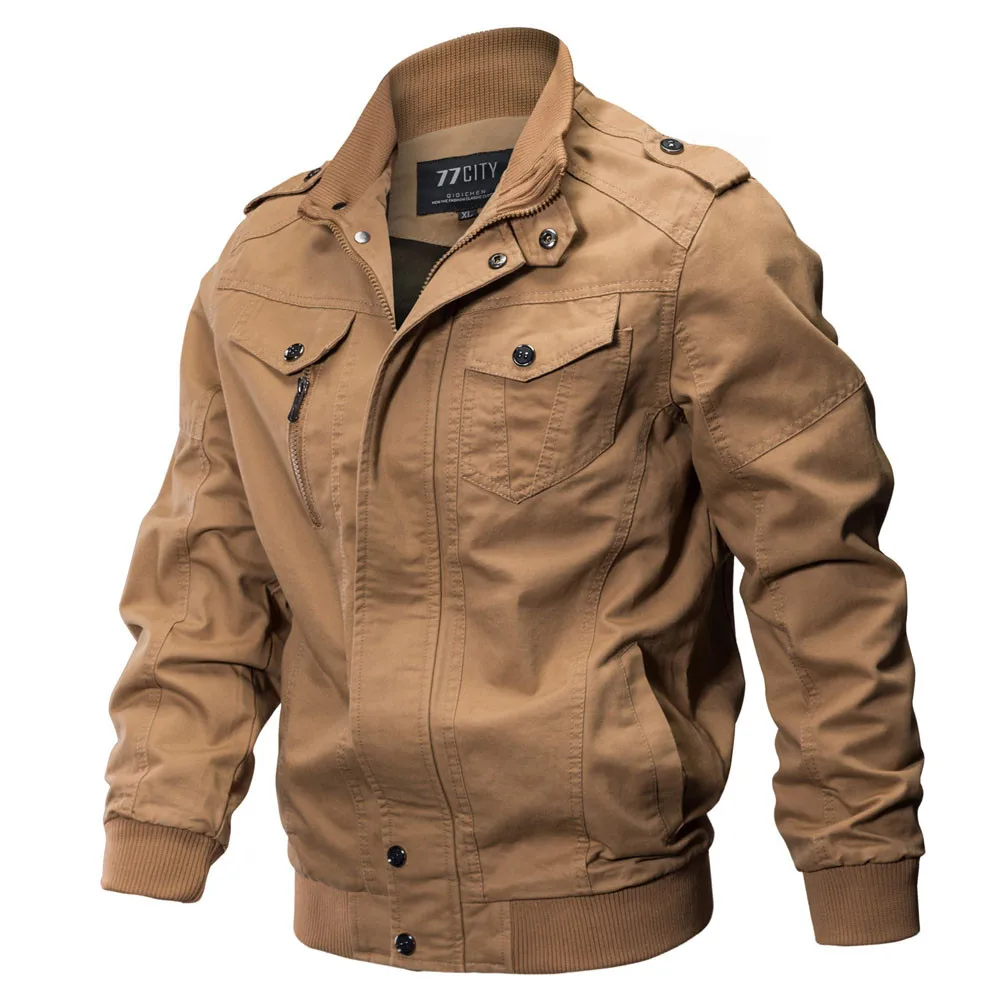 

Men's Hunting Bomber Jacket Motorcycle Mountaineering Jackets Men Breathable Light Windbreaker Pilot Military Uniform Jacket
