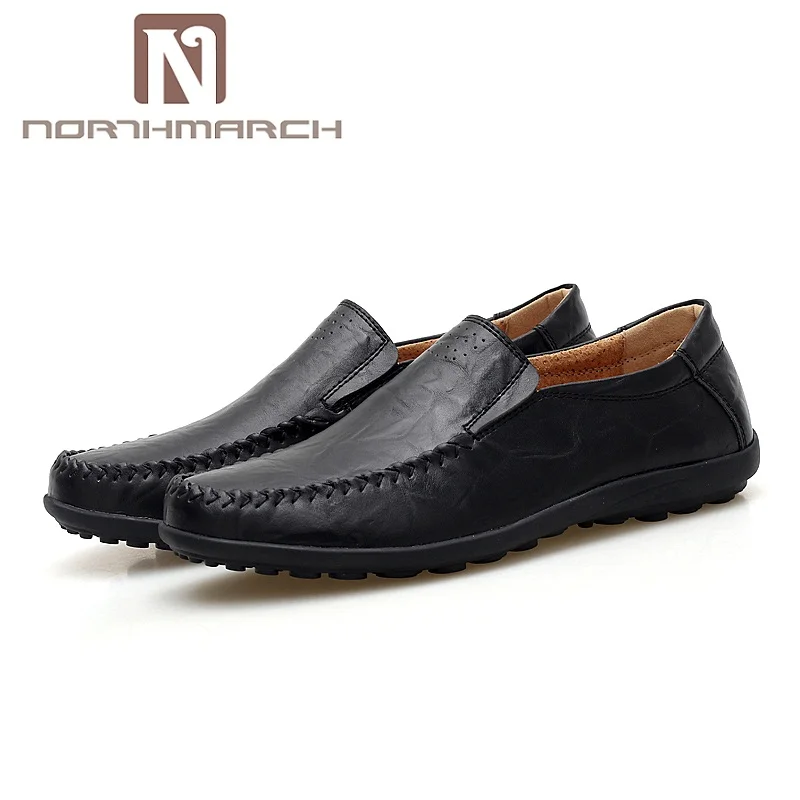

NORTHMARCH Mens Shoes Casual Italian Brand Genuine Leather Men Loafers Moccasins Comfy Breathable Slip On Boat Shoes Men