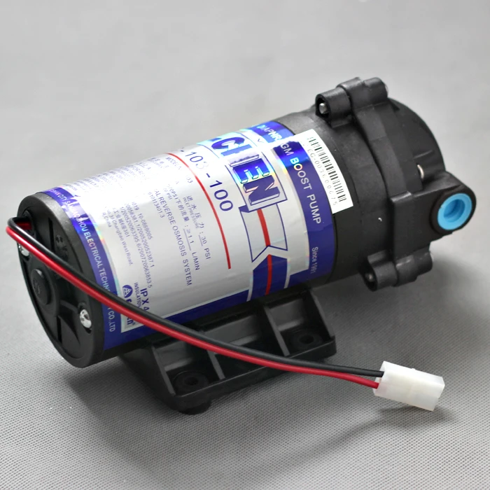 100GPD self priming pump DC 24V water purifier system RO diaphragm booster pump high pressure