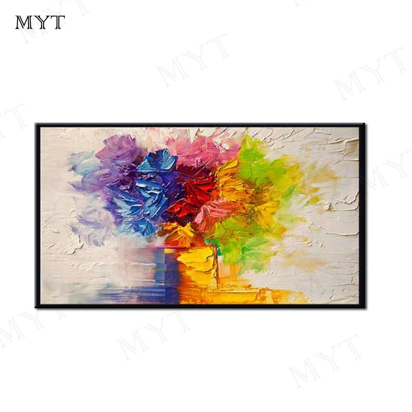 

Modren Abstract thick oil color landscape Handmade Oil Painting On Canvas Wall Art picture for Living Room home Decor no framed
