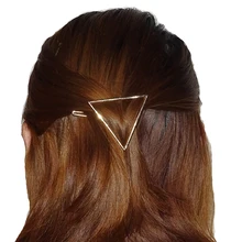 XDPQQ модная шпилька для волос креативный геометрический треугольный зажим для волос сплав боковой зажим комбинированный головной убор простые аксессуары для волос для девочек