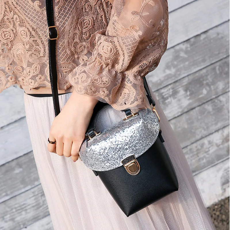 glitter shoulder bag