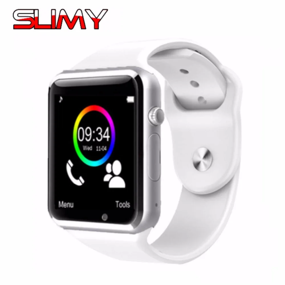 

Slimy A1 Bluetooth Smart Watch W8 for Apple Watch with Camera 2G SIM TF Card Slot Smartwatch Phone For Android IPhone Russia T15