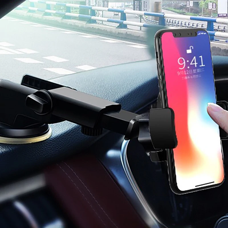 360 Вращение автомобильный держатель телефона для IPhone лобовое стекло крепление Телефон стоячая подставка автомобиль для samsung huawei Автомобильный держатель для смартфона