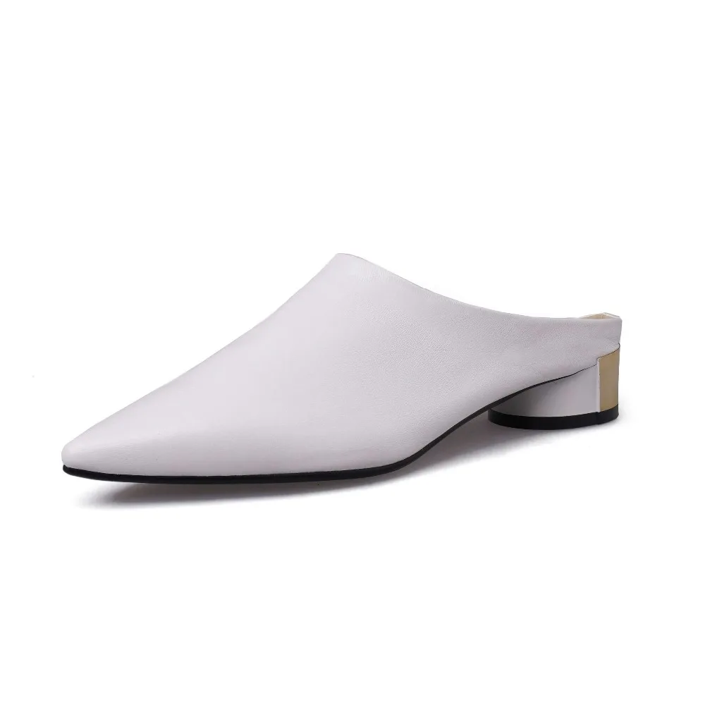 Lenkisen/Новое поступление; туфли-лодочки из натуральной кожи на низком каблуке с круглым металлическим носком в сдержанном стиле; изящная женская обувь без шнуровки; L22