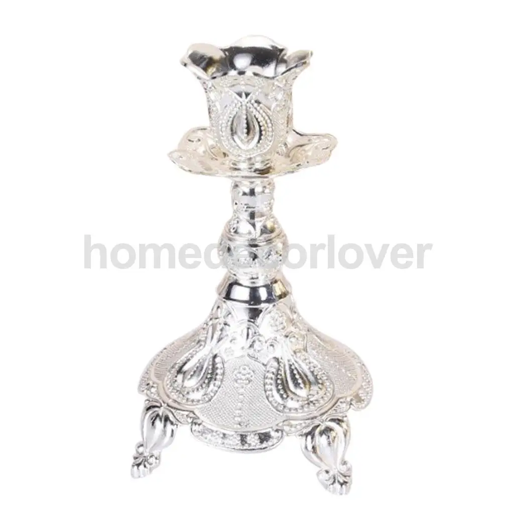 Antique Metal Vintage Tea Light Candle Holder Candlestick Wedding Home Church Table Dining Decoration Ornament	
