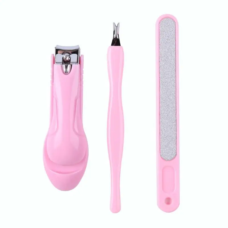 

3pcs/Set Nail Art Manicure Tools Set Stainless Steel Nail Clipper Nail File Dead Skin Shovel Trimmer Pedicure Manicure Tool