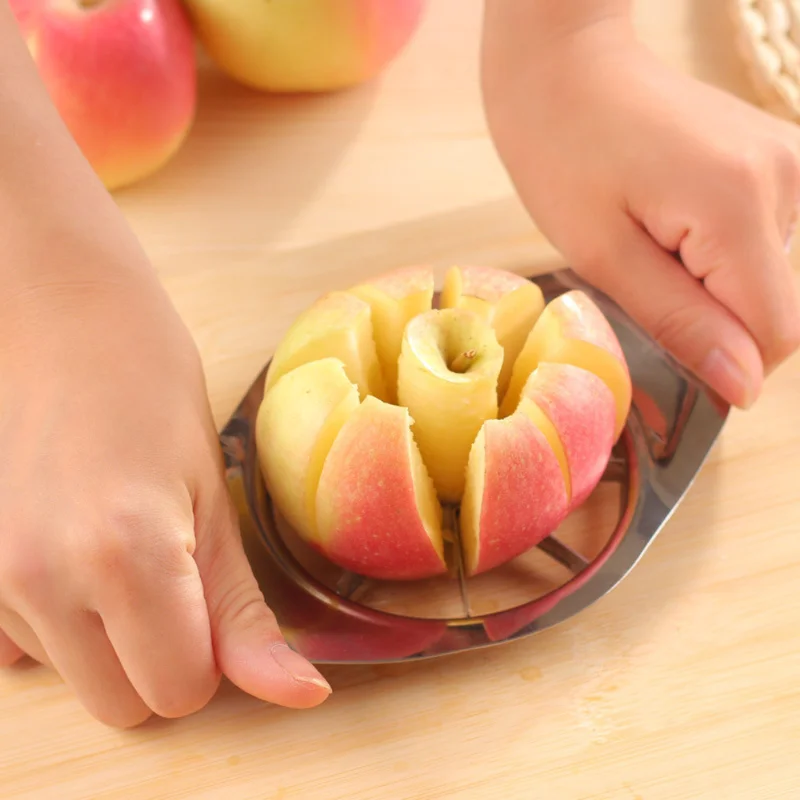 

1 PC Apple Cutter Stainless Steel Fruit Slicer Apple Corer Pear Cutters Knife Peeler Cut Tool New Kitchen Product