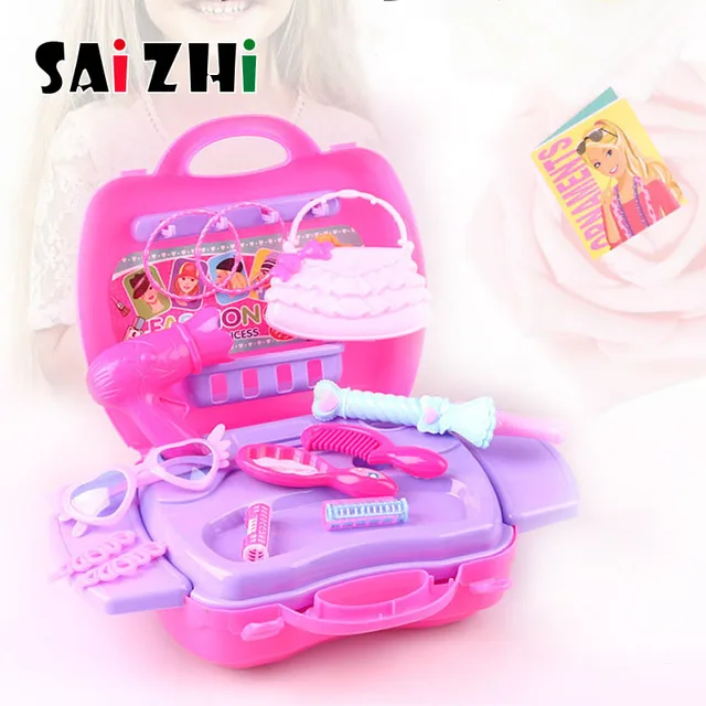 Special Price Saizhi Girls Make Up Set Toys Pretend Play Simulation Cosmetic Bag Beauty Hair Salon Toy Makeup Tools Kit Children Play Toys Special Price Saizhi Girls Make Up Set Toys Pretend Play Simulation Cosmetic Bag Beauty Hair Salon Toy Makeup Tools Kit Children Play Toys