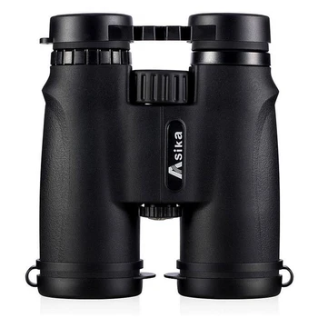 Asika 10x42 High quality Binoculars HD Professional Military Telescope lll Night Vision Binocular For Bird-watching Camping professional roof prism 10x50 binoculars powerful hunting telescope nitrogen waterproof binocular big vision for bird watching