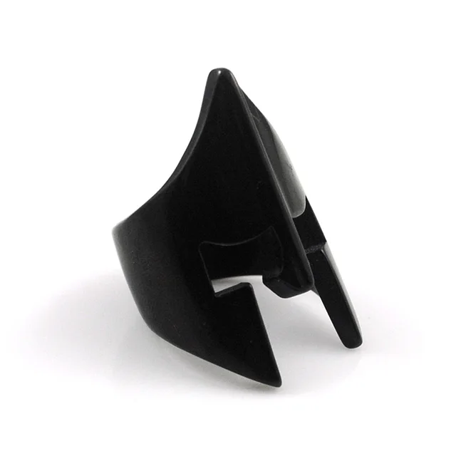 CHIMDOU Black&Silver Color Stainless Steel Ring 2017 Party Spartan Helmet Ring M CHIMDOU Black&Silver Color Stainless Steel Ring 2017 Party Spartan Helmet Ring M