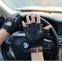 Outdoor riding leather gloves men genuine leather driving gloves male sheepskin machinist gloves leather driver gloves