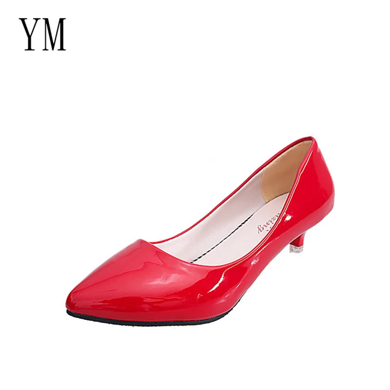 

Hot Women Pumps Shoes Slip-On Shallow Wedding Party 3CM Thin Heels Pointed Toe Woman High Heels Pumps Women Dress Shoes Wedding