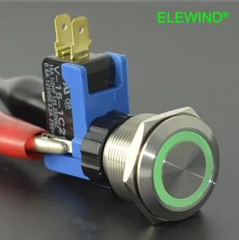 

ELEWIND 22mm 15A Large current latching button switch with light(PM221-Q-11ZE/S, UL approval )