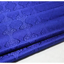 75x100 см Импортные японский стиль Синий Металлик Жаккардовая парча ткань, 3D жаккардовая пряжа, окрашенная ткань для пальто платье обивка
