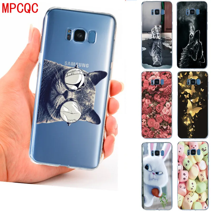 MPCQC Animal Cat Patterned TPU Silicon Phone Case for Samsung Galaxy S9 S8 Plus A8 2018 A6 A5 A7 j6 j8 J4 j7 note 8 9 Cover case |