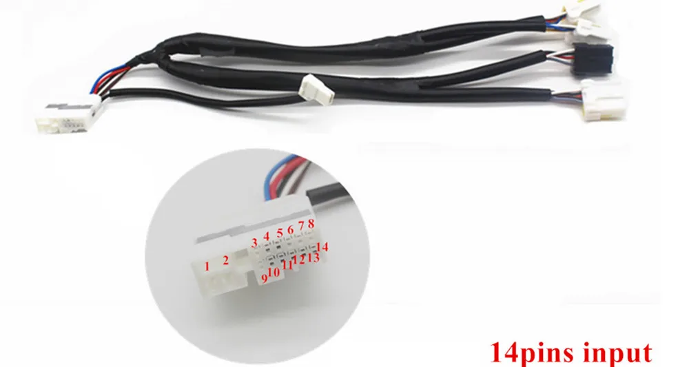 Многофункциональный руль Bluetooth аудио и круиз контроль для hyundai i30/для Elantra 2012- Автомобильный руль - Цвет: 14 pins input cable