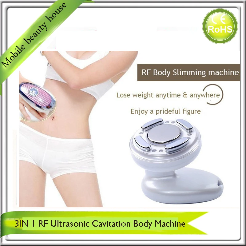 Mini Handheld Ultrasonic Cavitation RF Radio Frequency Fat Burner Skin Tightening Firming Slimming Contouring Massager