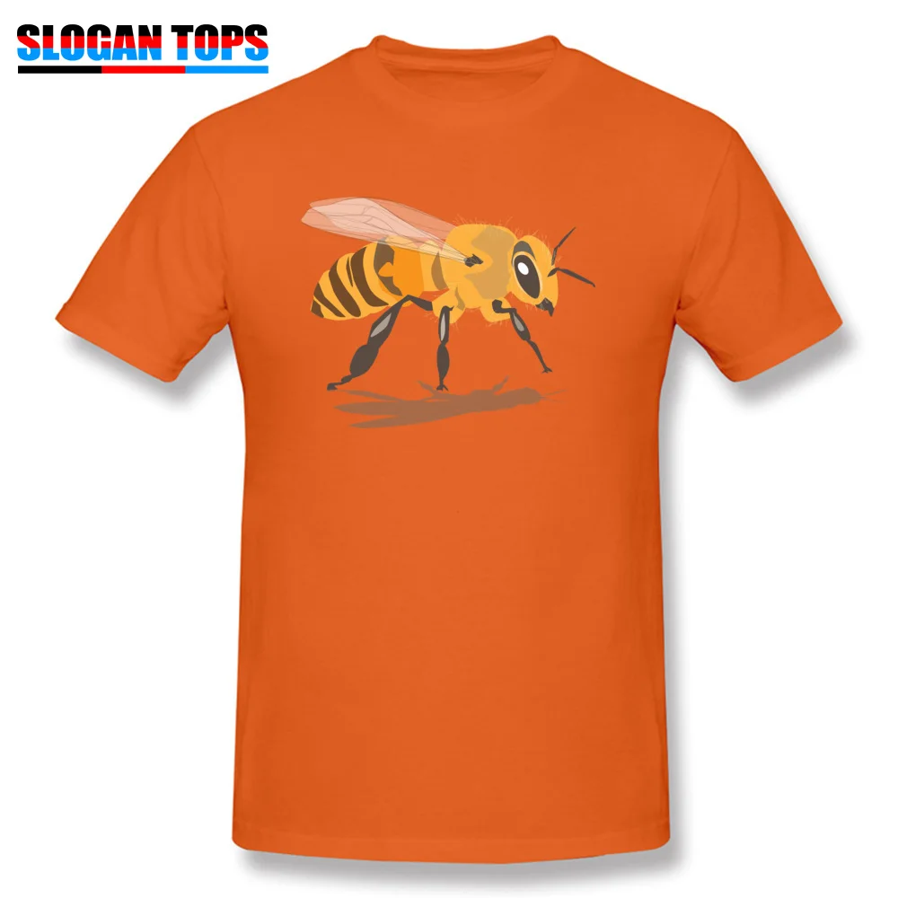 Retro Men's T-shirts bee 2546134_960_720 Customized Tops T Shirt 100% Cotton Short Sleeve Hip hop Tee Shirt Round Neck bee 2546134_960_720 orange