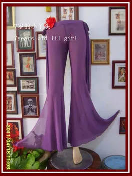 

Belly dance pants Transparent thin Tribal Belly Dance flare Pants with tape CA05-127888
