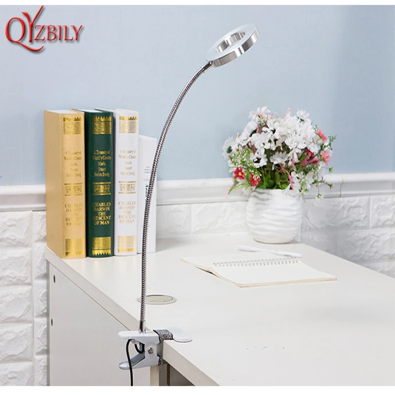 Настольная лампа, серебристый алюминиевый USB, современные светодиодные настольные фонари, Холодный/теплый светильник, 36 В, прикроватный светильник для чтения, для учебы, офиса, работы, ночной Светильник