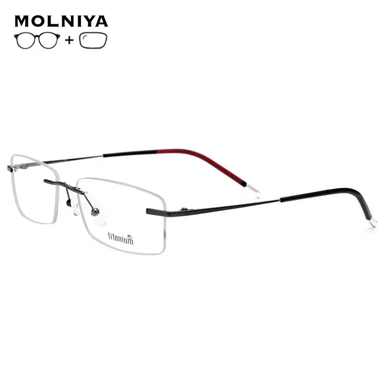 

2019 Titanium Prescription Glasses Frame Men Myopia Eye Glass Eyeglasses 2019 Korean Screwless Optical Frames Eyewear