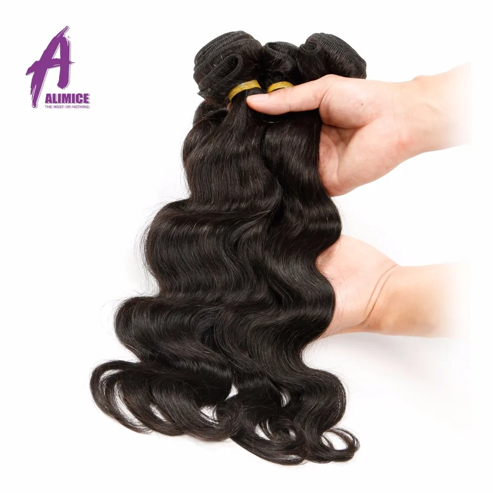 Brazilian Virgin Hair Body Wave 4 Bundles brazilian hair weave bundles 100% Unprocessed Virgin Human Hair Bundles Brazilian  Body Wave Alimice (5)