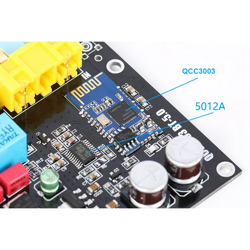 Модуль аудиоресивера Lusya Bluetooth 5 0 QCC3003 PCM5102A 24bit модуль декодирования DAC плата AC6 12V