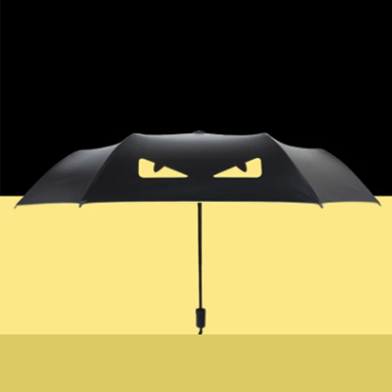 Creative umbrella Outdoor sun umbrella Black plastic umbrella Dual