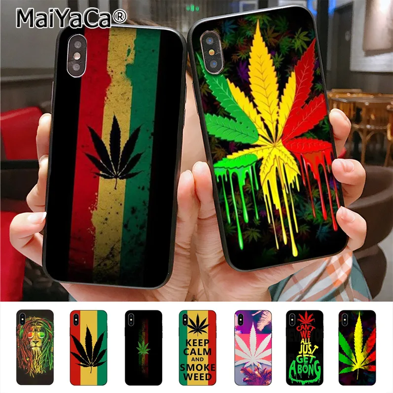 

MaiYaCa Smoke weed Originalblack tpu Phone case cover for iPhone X 7plus 6 6s 7 8 8Plus 5 5S 5C case