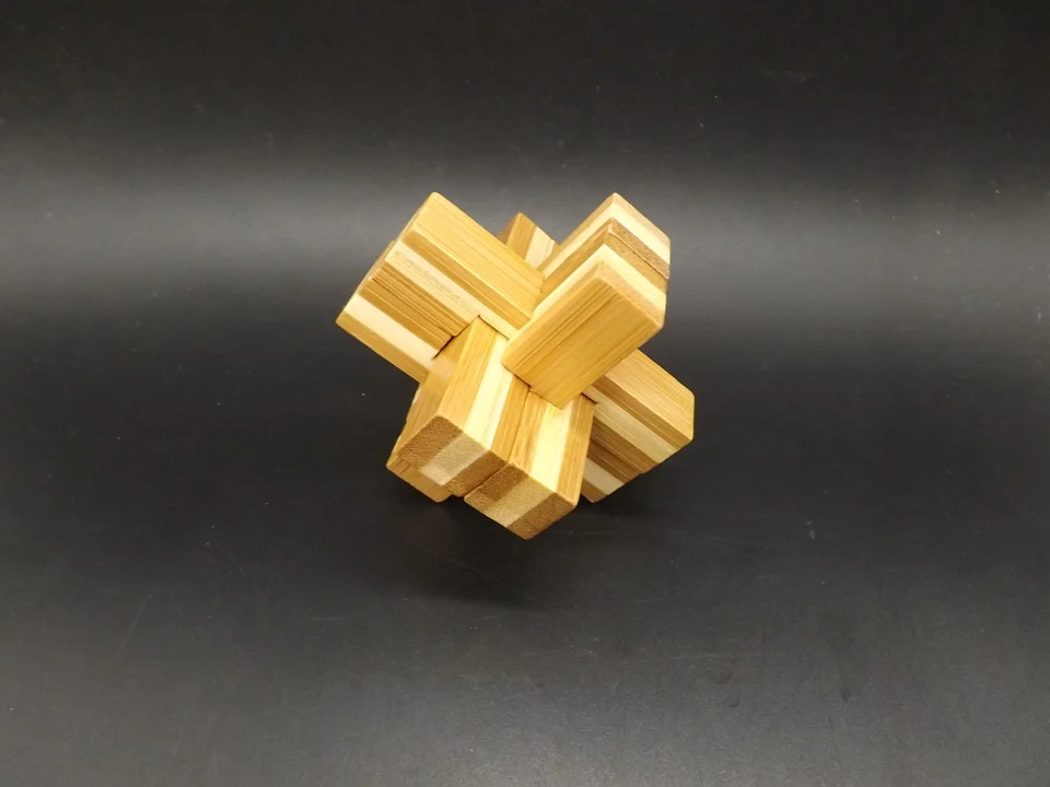 6pillar Дизайн IQ Логические Конг Мин замок 3D головоломки бамбука игры