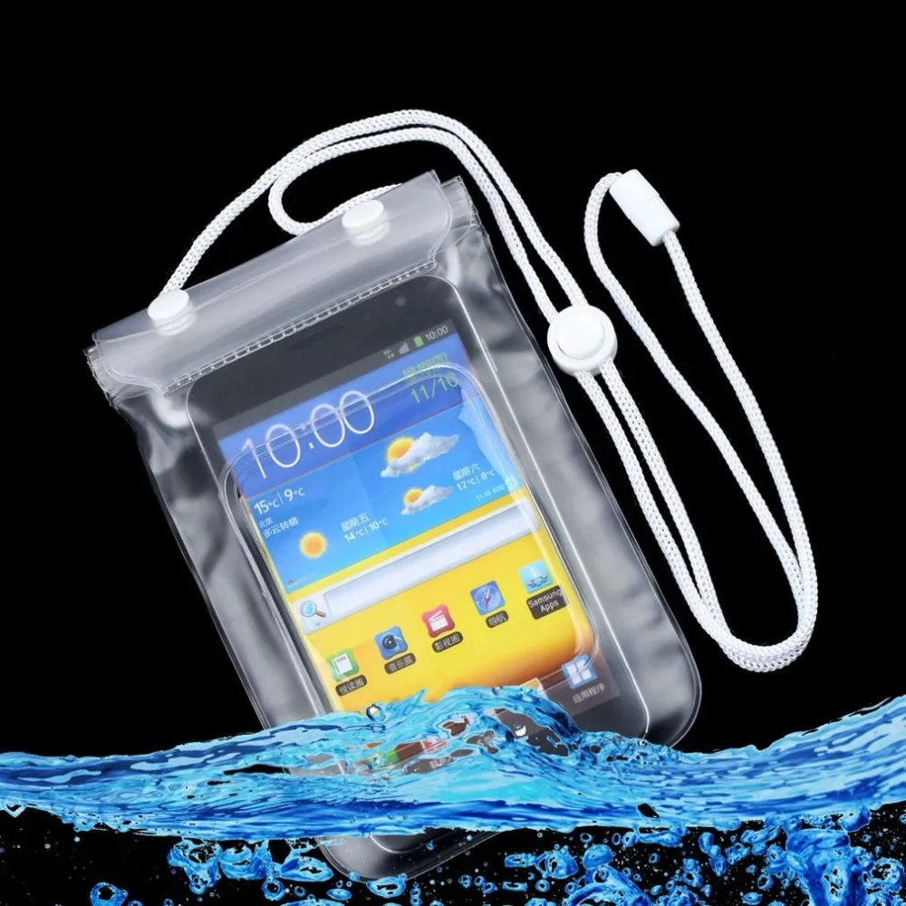 

10 Pcs Fashion Transparent Pouch Waterproof Dry Pouch Bag Case Mobile Phone Cover For Most Cell Phone PDA