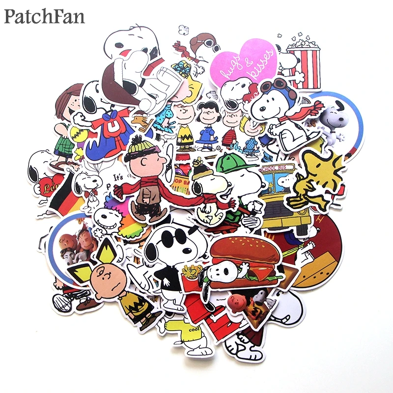 

Patchfan 40pcs Peanut cartoon dogs toy Kids Toy Sticker DIY scrapbooking album Laptop Phone notebook decal Stickers paster A1847