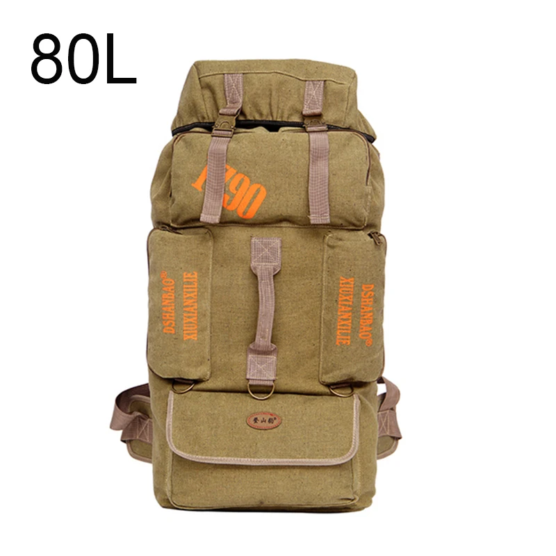 

80L Large Capacity Outdoor Bag Mountaineering Backpack Travel Camping Hiking Climbing Sport Rucksacks Riding Foot Luggage Bag