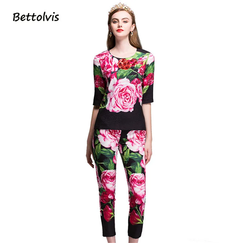 Bettolvis 2017 взлетно-посадочной полосы дизайнер костюм комплект Для женщин короткий