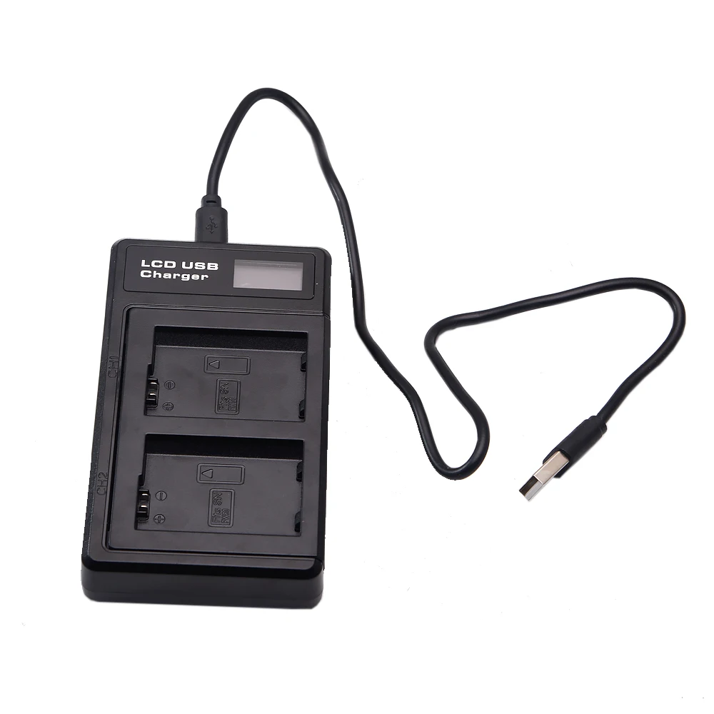 

Dual USB Battery Charger with LCD Display for Sony NP-FW50 A3000, A5000, A5100, A6000, A6300, A6500, A7, A7II A7SII, A7S,RX10