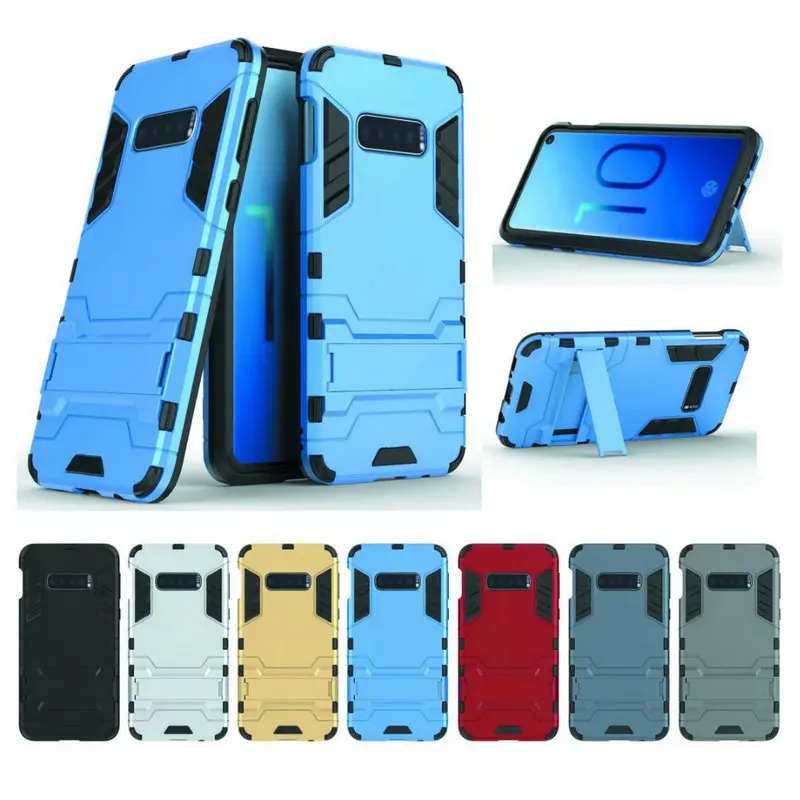 For Samsung Galaxy S10 S10+ S10E 5G Case Shockproof Hybrid Kickstand Rugged Armor PC+ TPU Soft Cover S8 S9 S8+ S9+ Note 9 |