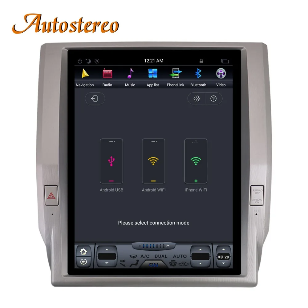 Top Android Tesla style Car no DVD Player GPS Navigation For Toyota Tundra 2014-2017 head unit stereo multimedia radio tape recorder 5