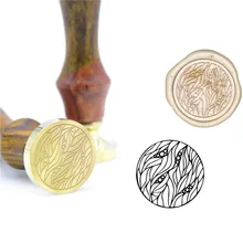 Листья восковый узор печать штамп B24 индивидуальный восковой штамповки букв для ювелирных изделий штамп деревянная ручка DIY древняя печать ретро штамп