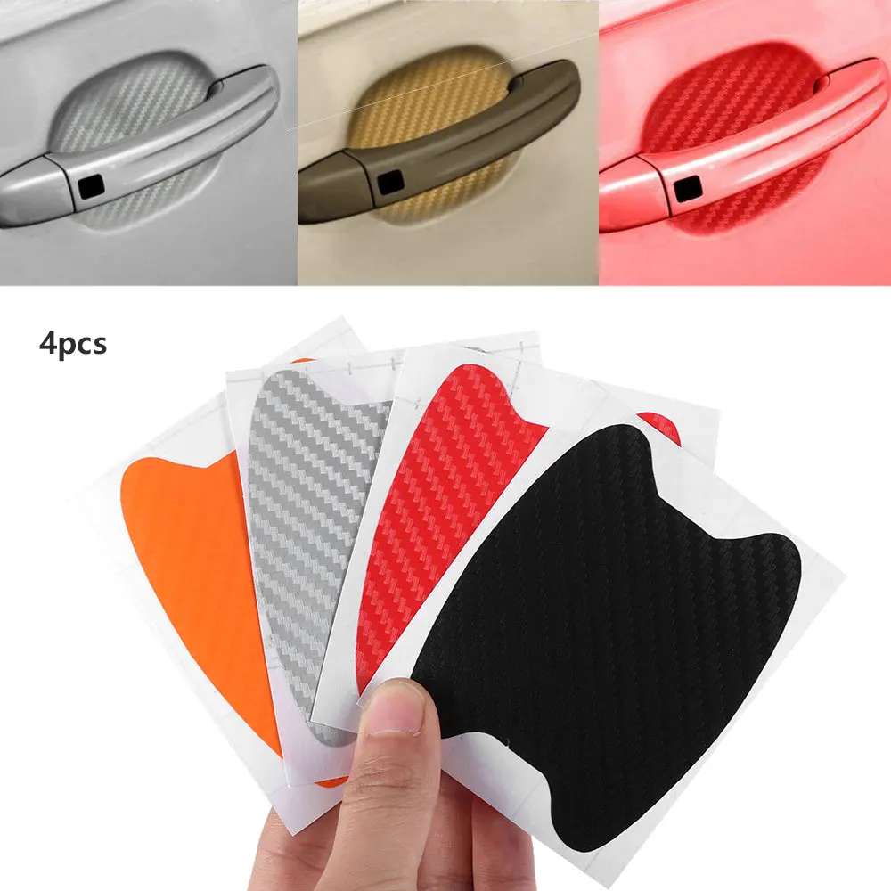 

4Pcs/Set Car Auto Door Film Sheet Handle Scratch Sticker aint scratch Protector Cover Exterior Accessories Car-styling