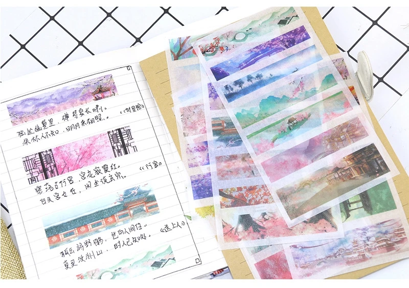 Girl Cartoon Stickers Anime Cute Kawaii Sticker Mobile Phone Book Gift DIY Ablum Diary Scrapbooking decoration label Stickers