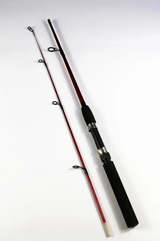 1.2m Dark Red Color Solid Fiberglass Fishing Rodin Fishing Rods from