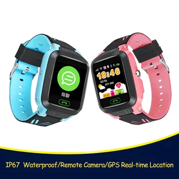 

IP67 Waterproof Kids Smart GPS LBS Location Touch Screen SOS Call Remote Monitor Camera Wristwatch Tracker Watch for Children