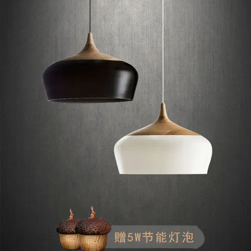  Dining Room LED Hanging Light Fixture modern lamps pendant lights wood